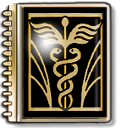 Art Nouveau inspired Medical Notebook Icon 