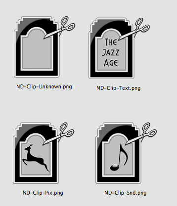 Reduced Preview of Neuvo Deco Clippings Icons