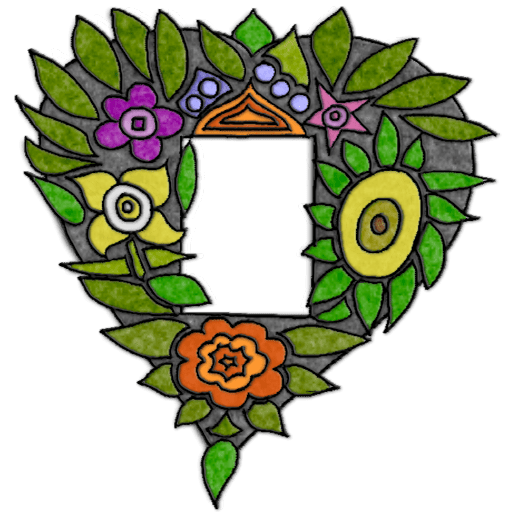 Felted-Floral-Heart-Frame