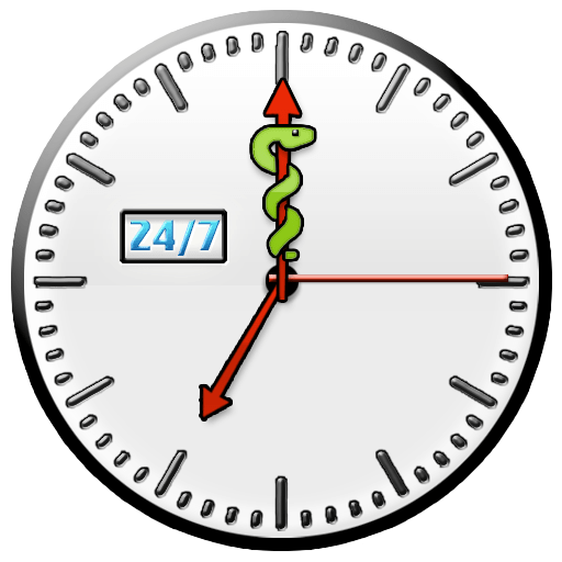 24-7 Nursing Care Clock