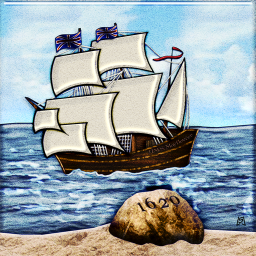 Mayflower Landing at Plymouth Rock
