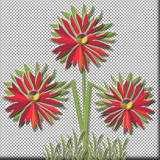 3 Red Gerbera Daisies
